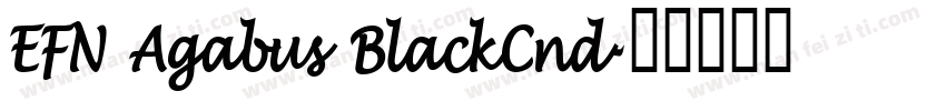 EFN Agabus BlackCnd字体转换